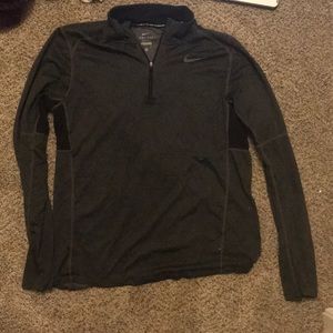 Black and Grey Nike Quarter Zip